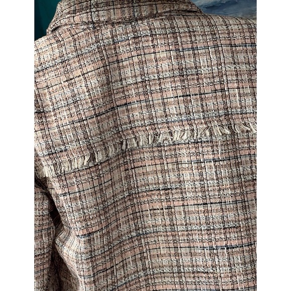 PINCH tweed oversized button up top S L - Picture 3 of 8
